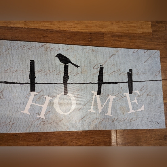 Home blue bird canvas. Large canvas. - Picture 2 of 5